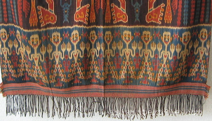 スンバ島イカットのエンドボーダー